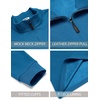 image:imageCOOFANDY Mens Quarter Zip Pullover FleeceLined Mock Neck Sweatshirt CasualRoyal Blue