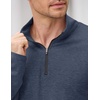 image:imageCOOFANDY Mens Quarter Zip Pullover Lightweight Casual Long Sleeve Polo ShirtsDark Blue