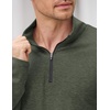 image:imageCOOFANDY Mens Quarter Zip Pullover Lightweight Casual Long Sleeve Polo ShirtsDark Green