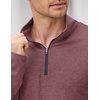 image:imageCOOFANDY Mens Quarter Zip Pullover Lightweight Casual Long Sleeve Polo ShirtsDark Red