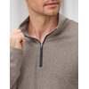 image:imageCOOFANDY Mens Quarter Zip Pullover Lightweight Casual Long Sleeve Polo ShirtsKhaki