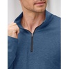 image:imageCOOFANDY Mens Quarter Zip Pullover Lightweight Casual Long Sleeve Polo ShirtsNavy Blue