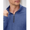 image:imageCOOFANDY Mens Quarter Zip Pullover Lightweight Casual Long Sleeve Polo ShirtsSapphire Blue
