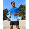 image:imageCOOFANDY Mens Swim Shirt UPF 50 Rash Guard Beach Tshirt Workout Quick Dry T Shirts for Running Surfing and HikingBlue Gradient