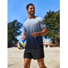 image:imageCOOFANDY Mens Swim Shirt UPF 50 Rash Guard Beach Tshirt Workout Quick Dry T Shirts for Running Surfing and HikingDark Blue Gradient