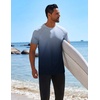 image:imageCOOFANDY Mens Swim Shirt UPF 50 Rash Guard Beach Tshirt Workout Quick Dry T Shirts for Running Surfing and HikingDark Blue Gradient