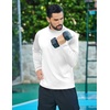 image:imageCOOFANDY Mens Thermal Fleece Shirt Mock Turtle Neck Base Layer Long Sleeve Athletic Warm Undershirt02 Bleached
