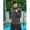 image:imageCOOFANDY Mens Thermal Fleece Shirt Mock Turtle Neck Base Layer Long Sleeve Athletic Warm Undershirt03 Dark Gray