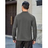 image:imageCOOFANDY Mens Thermal Fleece Shirt Mock Turtle Neck Base Layer Long Sleeve Athletic Warm Undershirt03 Dark Gray