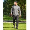 image:imageCOOFANDY Mens Thermal Fleece Shirt Mock Turtle Neck Base Layer Long Sleeve Athletic Warm Undershirt05 Light Gray