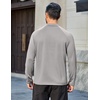 image:imageCOOFANDY Mens Thermal Fleece Shirt Mock Turtle Neck Base Layer Long Sleeve Athletic Warm Undershirt05 Light Gray