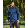 image:imageCOOFANDY Mens Thermal Fleece Shirt Mock Turtle Neck Base Layer Long Sleeve Athletic Warm Undershirt06 Navy