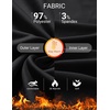 image:imageCOOFANDY Mens Thermal Shirt Regular Fit Fleece Lined Athletic Base LayerBlack