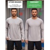 image:imageCOOFANDY Mens Thermal Shirt Regular Fit Fleece Lined Athletic Base LayerBlack
