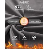 image:imageCOOFANDY Mens Thermal Shirt Regular Fit Fleece Lined Athletic Base LayerDark Grey