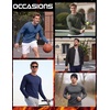 image:imageCOOFANDY Mens Thermal Shirt Regular Fit Fleece Lined Athletic Base LayerDark Heather Grey