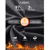image:imageCOOFANDY Mens Thermal Shirt Regular Fit Fleece Lined Athletic Base LayerDark Heather Grey