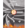 image:imageCOOFANDY Mens Thermal Shirt Regular Fit Fleece Lined Athletic Base LayerLight Grey