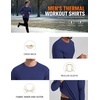 image:imageCOOFANDY Mens Thermal Shirt Regular Fit Fleece Lined Athletic Base LayerNavy Blue