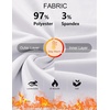 image:imageCOOFANDY Mens Thermal Shirt Regular Fit Fleece Lined Athletic Base LayerWhite
