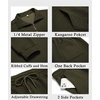image:imageCOOFANDY Mens Tracksuit 2 Piece Quarter Zip Sweatsuit Workout Jogging SetArmy Green