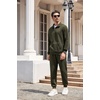 image:imageCOOFANDY Mens Tracksuit 2 Piece Quarter Zip Sweatsuit Workout Jogging SetArmy Green