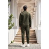image:imageCOOFANDY Mens Tracksuit 2 Piece Quarter Zip Sweatsuit Workout Jogging SetArmy Green