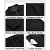 image:imageCOOFANDY Mens Tracksuit 2 Piece Quarter Zip Sweatsuit Workout Jogging SetBlack