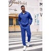 image:imageCOOFANDY Mens Tracksuit 2 Piece Quarter Zip Sweatsuit Workout Jogging SetBlue