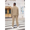 image:imageCOOFANDY Mens Tracksuit 2 Piece Quarter Zip Sweatsuit Workout Jogging SetKhaki