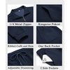image:imageCOOFANDY Mens Tracksuit 2 Piece Quarter Zip Sweatsuit Workout Jogging SetNavy Blue