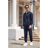 image:imageCOOFANDY Mens Tracksuit 2 Piece Quarter Zip Sweatsuit Workout Jogging SetNavy Blue