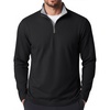 image:imageCOOFANDY Mens Quarter Zip Pullover Golf Shirts Mock Neck Casual SweatshirtAll Black