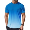 image:imageCOOFANDY Mens Swim Shirt UPF 50 Rash Guard Beach Tshirt Workout Quick Dry T Shirts for Running Surfing and HikingBlue Gradient
