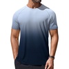 image:imageCOOFANDY Mens Swim Shirt UPF 50 Rash Guard Beach Tshirt Workout Quick Dry T Shirts for Running Surfing and HikingDark Blue Gradient