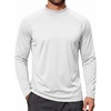 image:imageCOOFANDY Mens Thermal Fleece Shirt Mock Turtle Neck Base Layer Long Sleeve Athletic Warm Undershirt02 Bleached