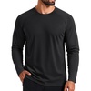 image:imageCOOFANDY Mens Thermal Shirt Regular Fit Fleece Lined Athletic Base LayerBlack