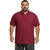image:imageCOOFANDY Mens Big and Tall Polo Shirt Short Sleeve Cotton Pique Golf ShirtDark Red