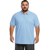 image:imageCOOFANDY Mens Big and Tall Polo Shirt Short Sleeve Cotton Pique Golf ShirtLight Blue