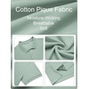 image:imageCOOFANDY Mens Big and Tall Polo Shirt Short Sleeve Cotton Pique Golf ShirtLight Green