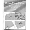 image:imageCOOFANDY Mens Big and Tall Polo Shirt Short Sleeve Cotton Pique Golf ShirtLight Grey