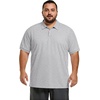image:imageCOOFANDY Mens Big and Tall Polo Shirt Short Sleeve Cotton Pique Golf ShirtLight Grey