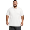 image:imageCOOFANDY Mens Big and Tall Polo Shirt Short Sleeve Cotton Pique Golf ShirtWhite