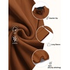 image:imageCOOFANDY Mens Fleece Quarter Zip Pullover Long Sleeve Mock Neck SweatshirtLight Brown