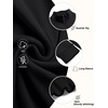 image:imageCOOFANDY Mens Fleece Quarter Zip Pullover Long Sleeve Mock Neck SweatshirtSolid Black