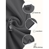 image:imageCOOFANDY Mens Fleece Quarter Zip Pullover Long Sleeve Mock Neck SweatshirtSolid Dark Grey