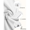 image:imageCOOFANDY Mens Fleece Quarter Zip Pullover Long Sleeve Mock Neck SweatshirtSolid White