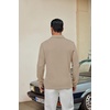 image:imageCOOFANDY Mens Knit Polo Shirt Long Sleeve Polo Sweaters Casual Golf ShirtsKhaki