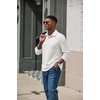 image:imageCOOFANDY Mens Knit Polo Shirt Long Sleeve Polo Sweaters Casual Golf ShirtsWhite