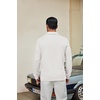 image:imageCOOFANDY Mens Knit Polo Shirt Long Sleeve Polo Sweaters Casual Golf ShirtsWhite